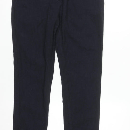 H&M Women's Black Slim Fit Straight Leg Trousers Size 8