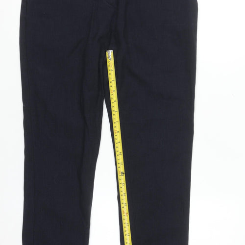H&M Women's Black Slim Fit Straight Leg Trousers Size 8