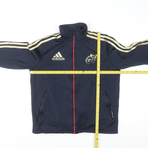 Adidas Boys Blue Full Zip ClimaWarm Sweatshirt 13-14 Years