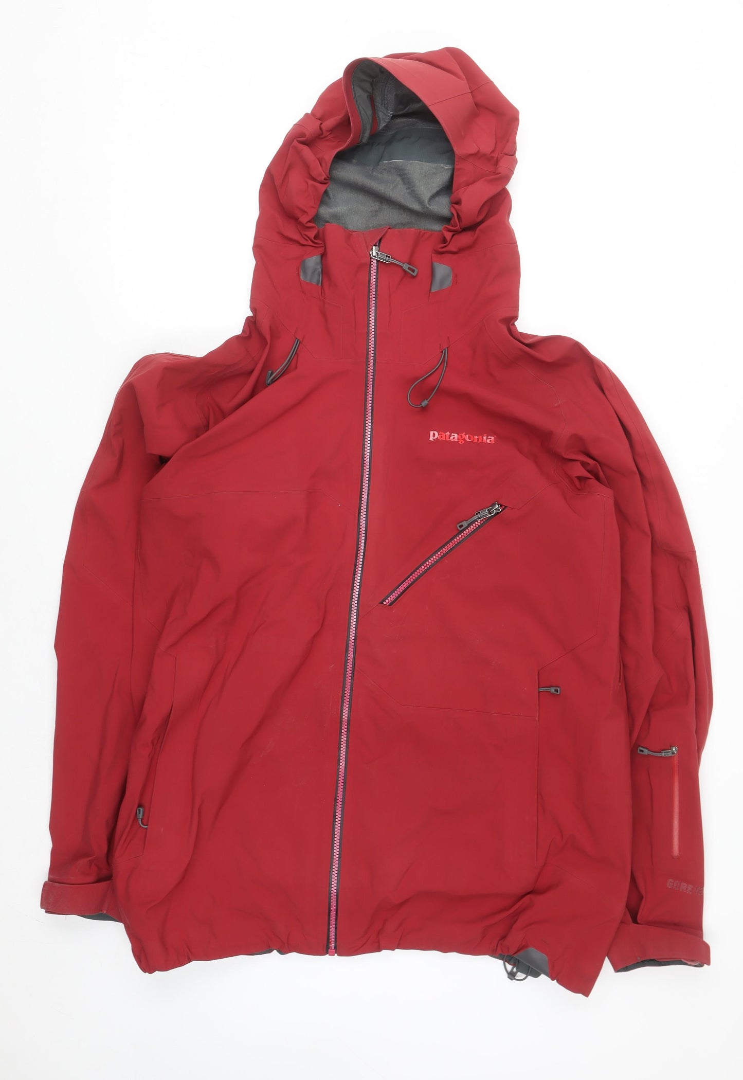 Patagonia Men's Red Waterproof Hooded Softshell Jacket L