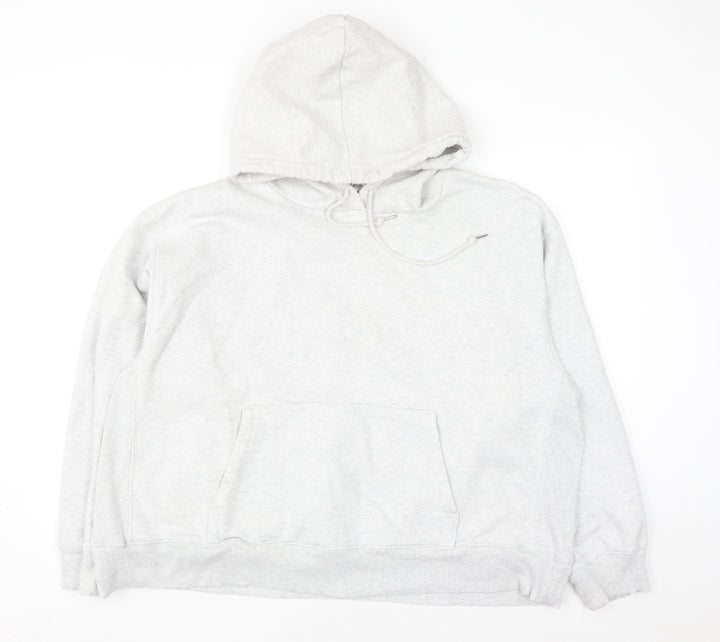Victoria's Secret PINK Women's Grey Hoodie XXL Cotton Blend Pullover