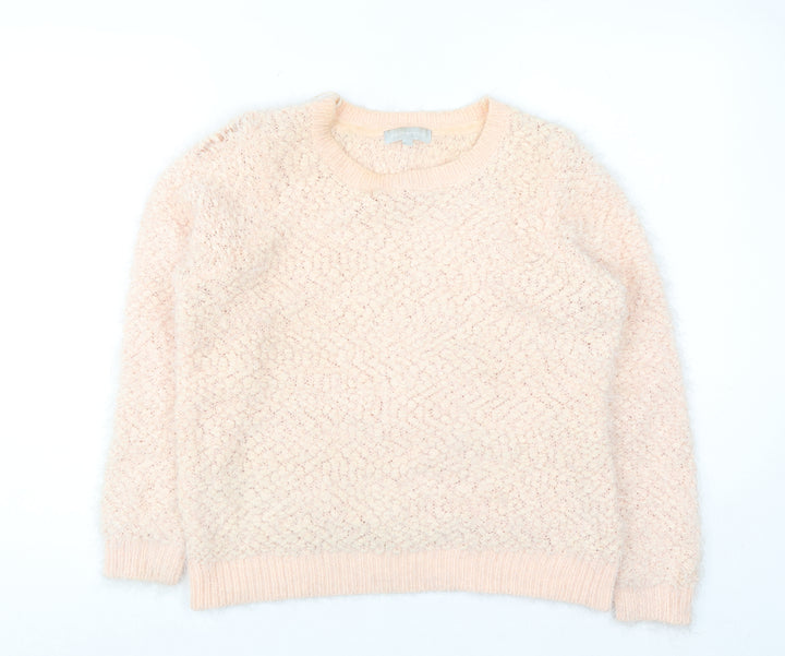 Red Herring Womens Beige Size 14 Chunky Knit Long Sleeve Pullover Jumper