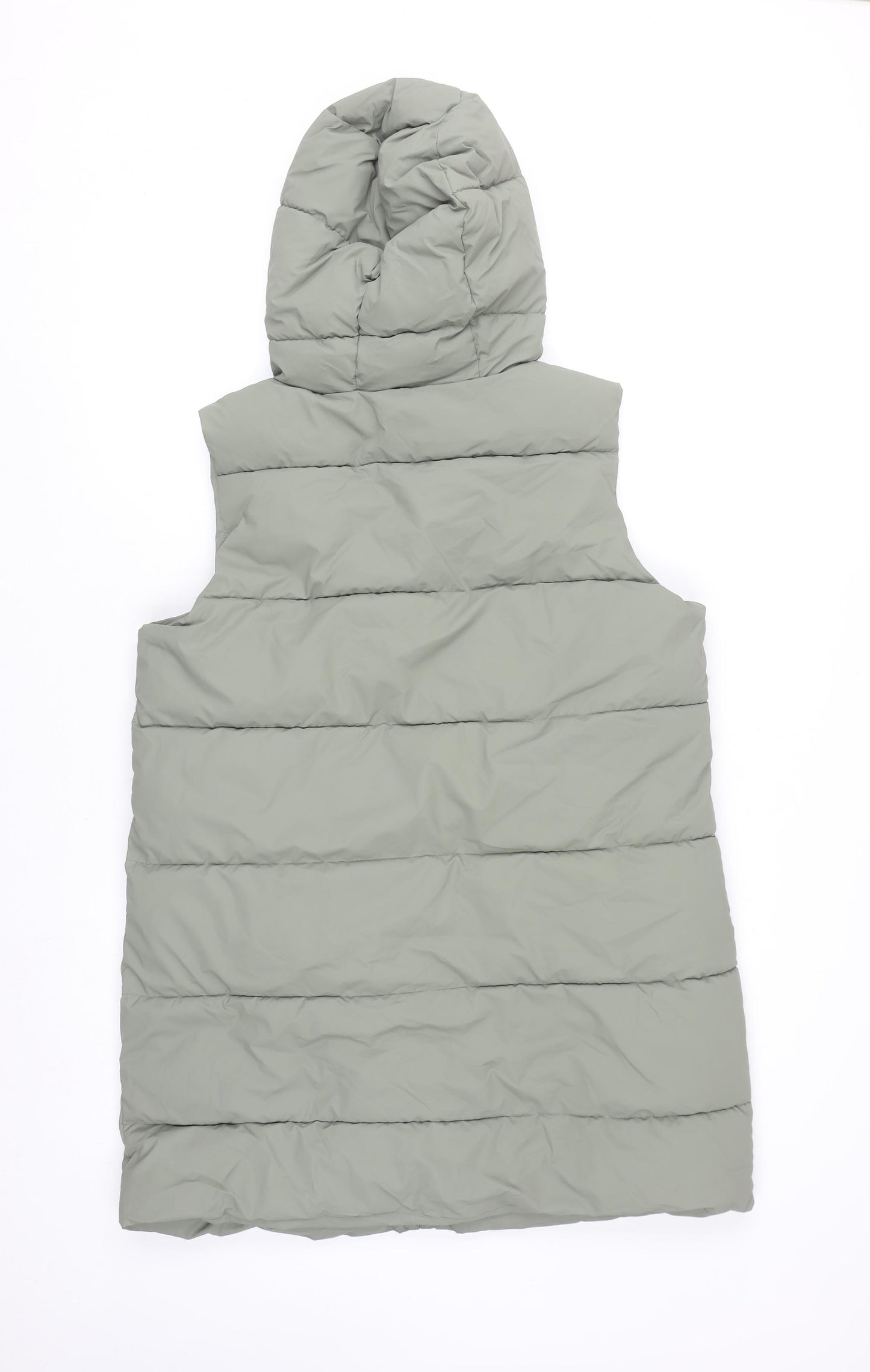 Dunnes Women’s Grey Hooded Puffer Waistcoat Size M