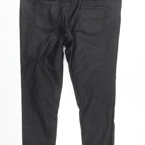New Look Women's Black High Waist Skinny Yazmin Trousers Size 18