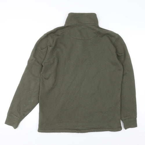 Vans Men’s Green XS Pullover Fleece 1/2 Zip Sweatshirt