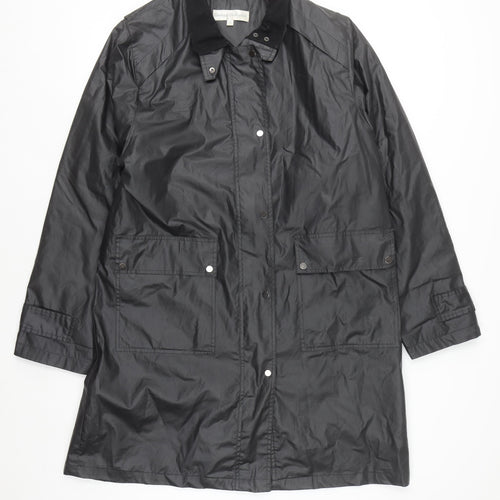 Clodagh Callaghan Women’s Black Size 16 Rain Coat Waterproof Long Jacket