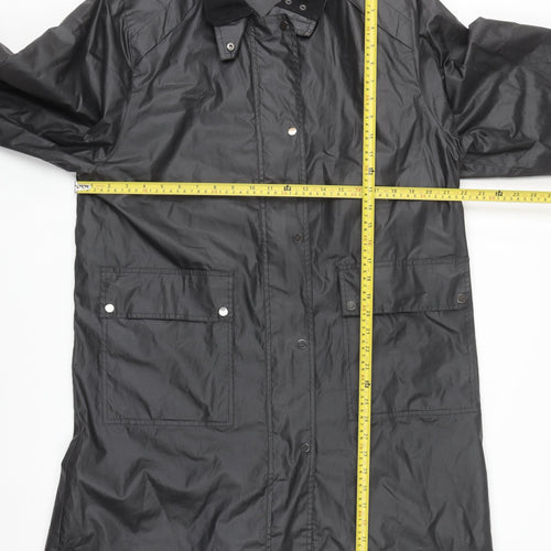 Clodagh Callaghan Women’s Black Size 16 Rain Coat Waterproof Long Jacket
