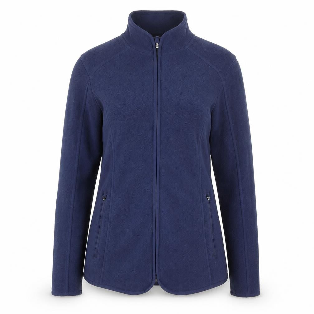 Front view of Dunnes Women's Navy Full Zip Fleece Sweatshirt XS
