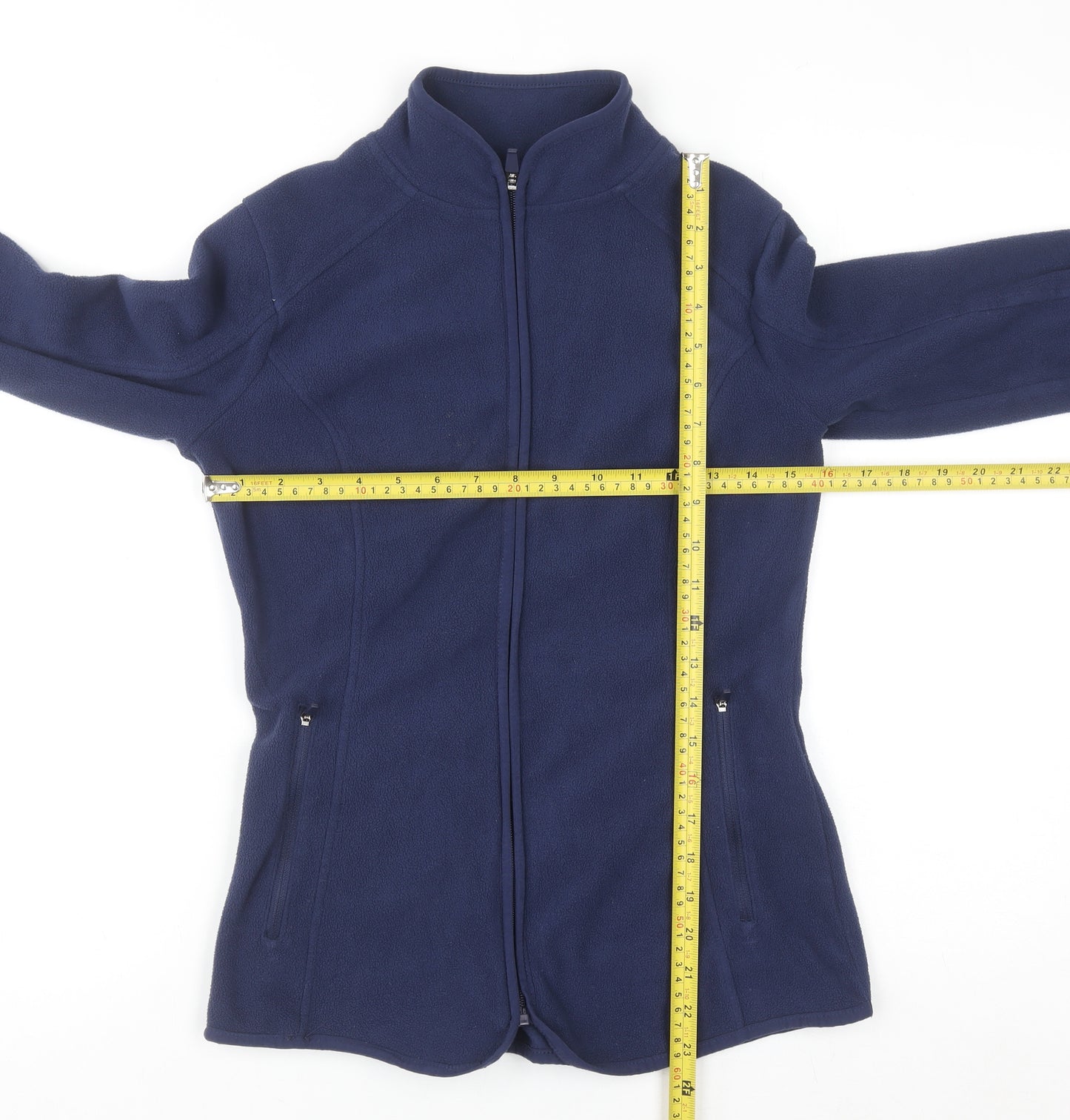 Dunnes Stores Women's Navy Full Zip Fleece Sweatshirt XS