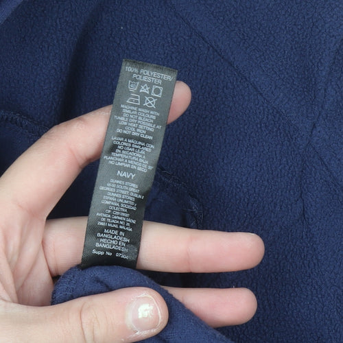 Dunnes Stores Women's Navy Full Zip Fleece Sweatshirt XS