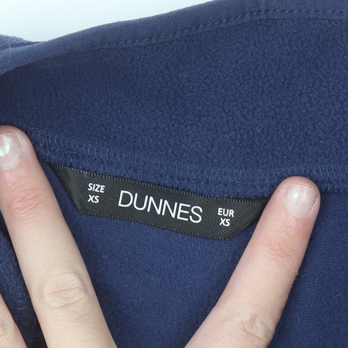 Dunnes Stores Women's Navy Full Zip Fleece Sweatshirt XS