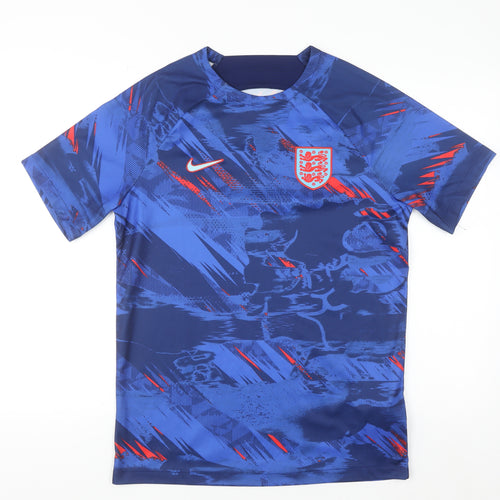 Nike Men's Blue England Football T-Shirt Medium Dri-FIT Sportswear