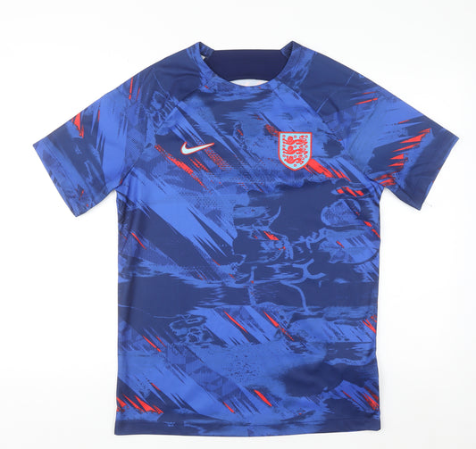 Nike Men's Blue England Football T-Shirt Medium Dri-FIT Sportswear