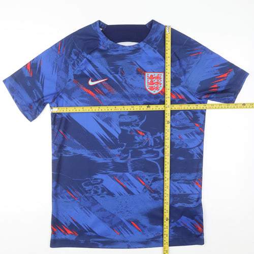 Nike Men's Blue England Football T-Shirt Medium Dri-FIT Sportswear