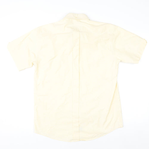 Ben Sherman Men’s Beige Oxford Short Sleeve Polo Shirt M