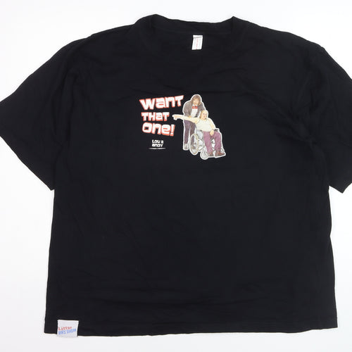 Debenhams Men's Black XL Little Britain Lou & Andy Funny Graphic T-Shirt
