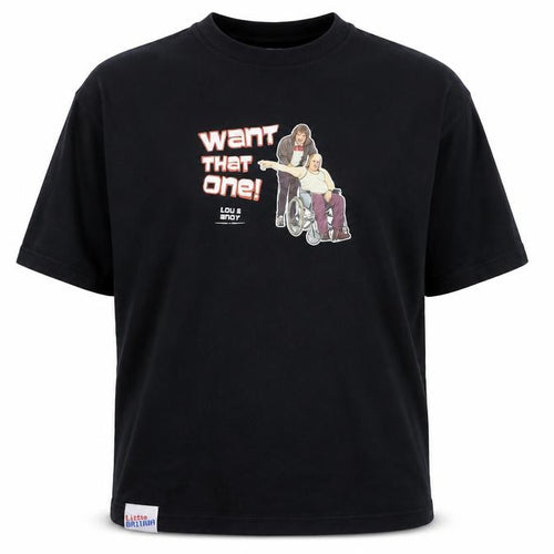 Debenhams Men's Black XL Little Britain Lou & Andy Funny Graphic T-Shirt