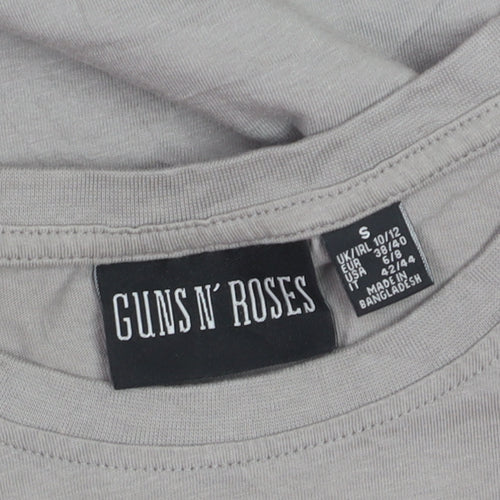 Guns N' Roses Girls Grey Graphic Band T-Shirt Small 10-12 Years