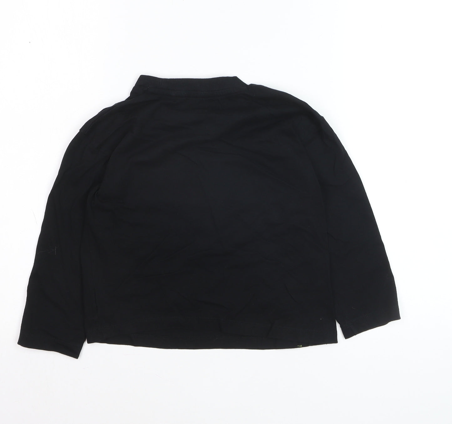 Next Boys Black Long Sleeve Batman Logo T-Shirt 5-6 Years Cotton