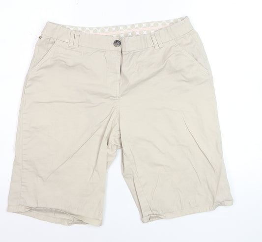 Maine New England Men's Beige Chino Shorts 34 Regular Fit