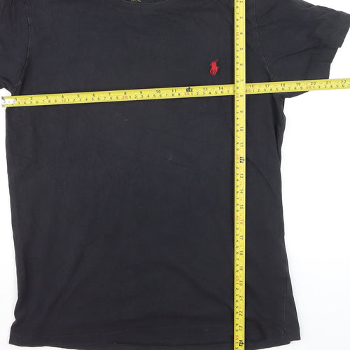 Ralph Lauren Men's Black Slim Fit Cotton T-Shirt M