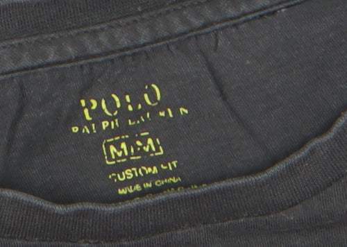 Ralph Lauren Men's Black Slim Fit Cotton T-Shirt M