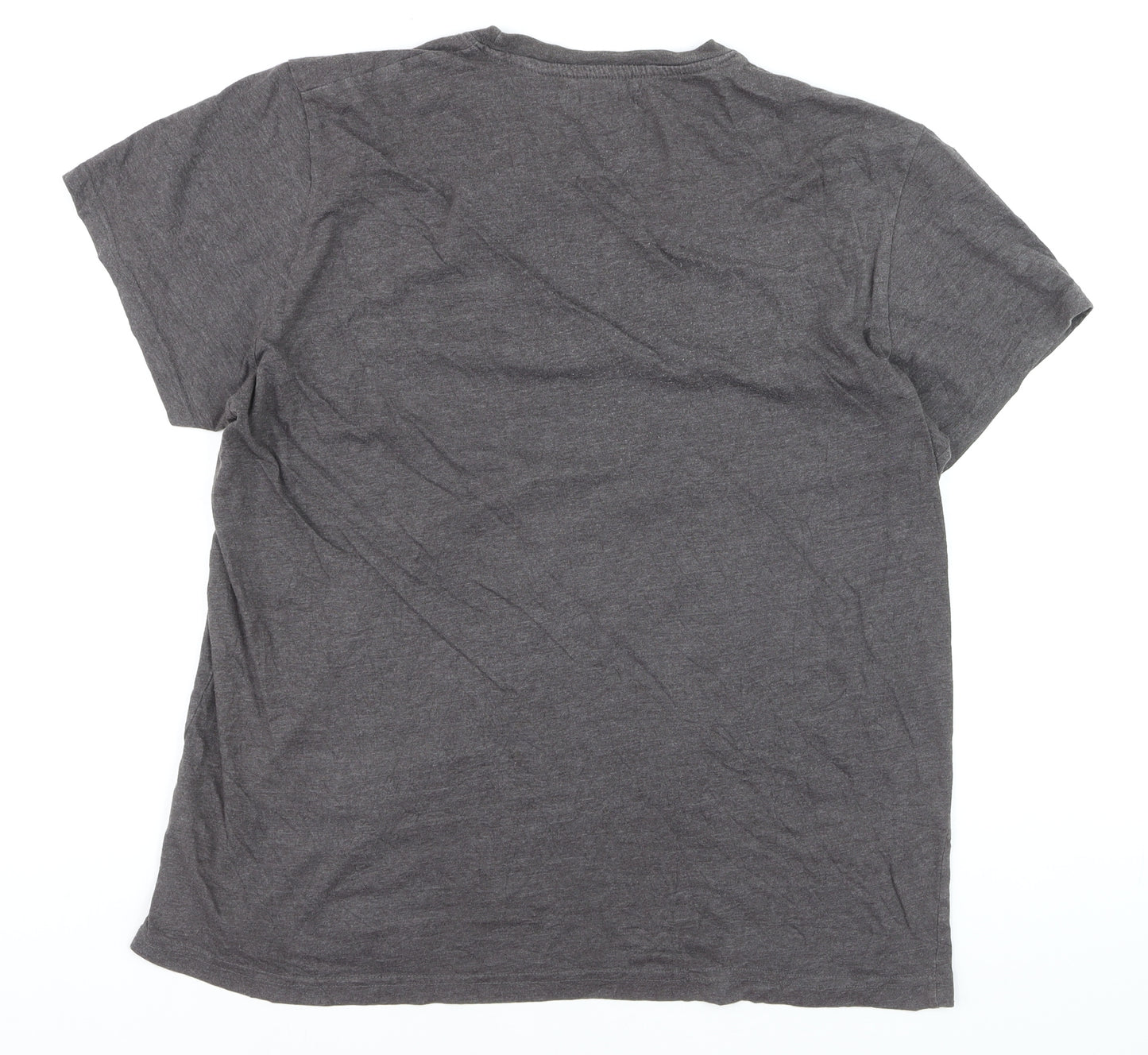 Pierre Cardin Men’s Grey 2XL Heritage Graphic T-Shirt