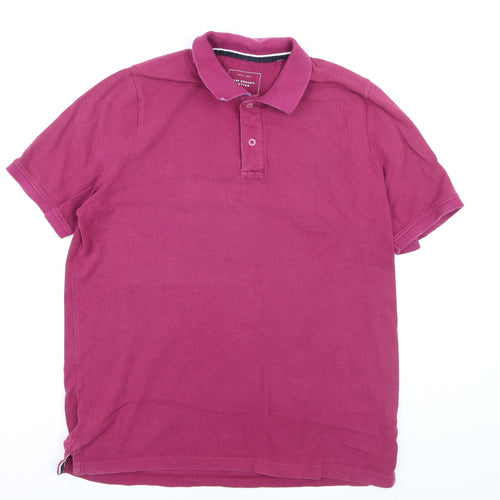 John Lewis Men's Pink Organic Cotton Polo Shirt XL