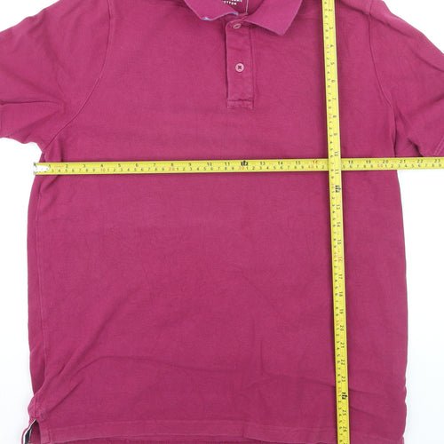 John Lewis Men's Pink Organic Cotton Polo Shirt XL