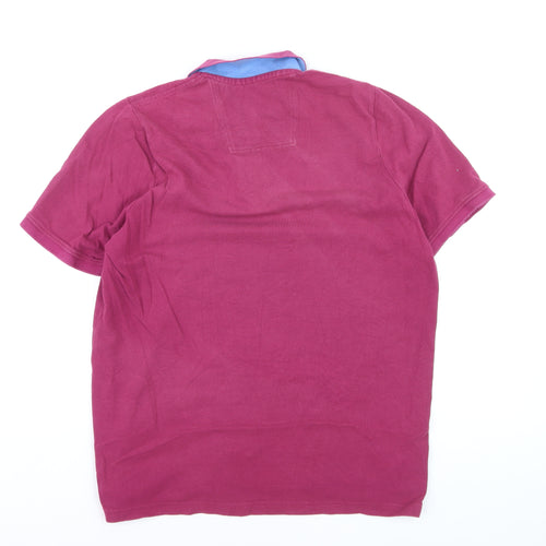 John Lewis Men's Pink Organic Cotton Polo Shirt XL