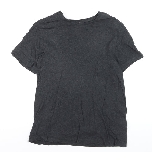 COS Men's Dark Grey Crew Neck Cotton T-Shirt Size L
