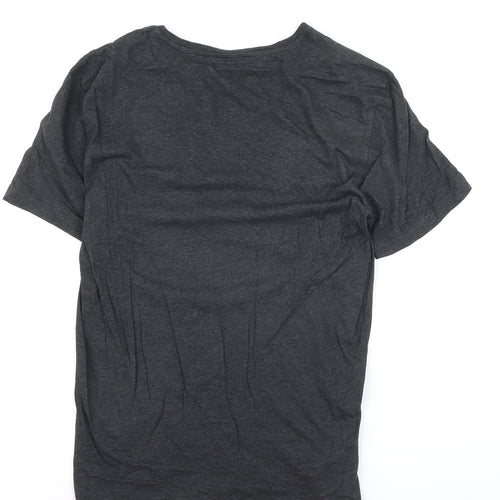 COS Men's Dark Grey Crew Neck Cotton T-Shirt Size L