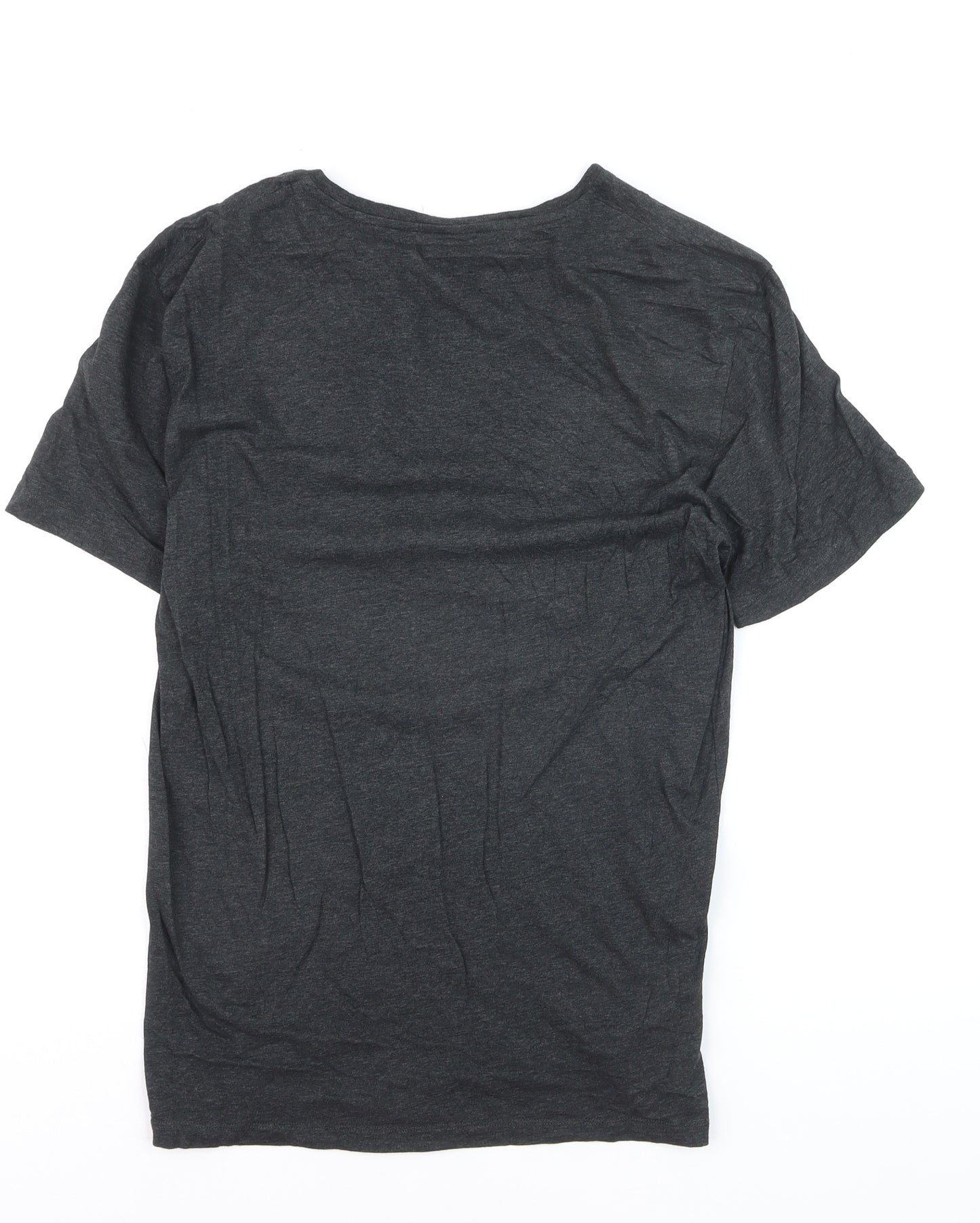 COS Men's Dark Grey Crew Neck Cotton T-Shirt Size L