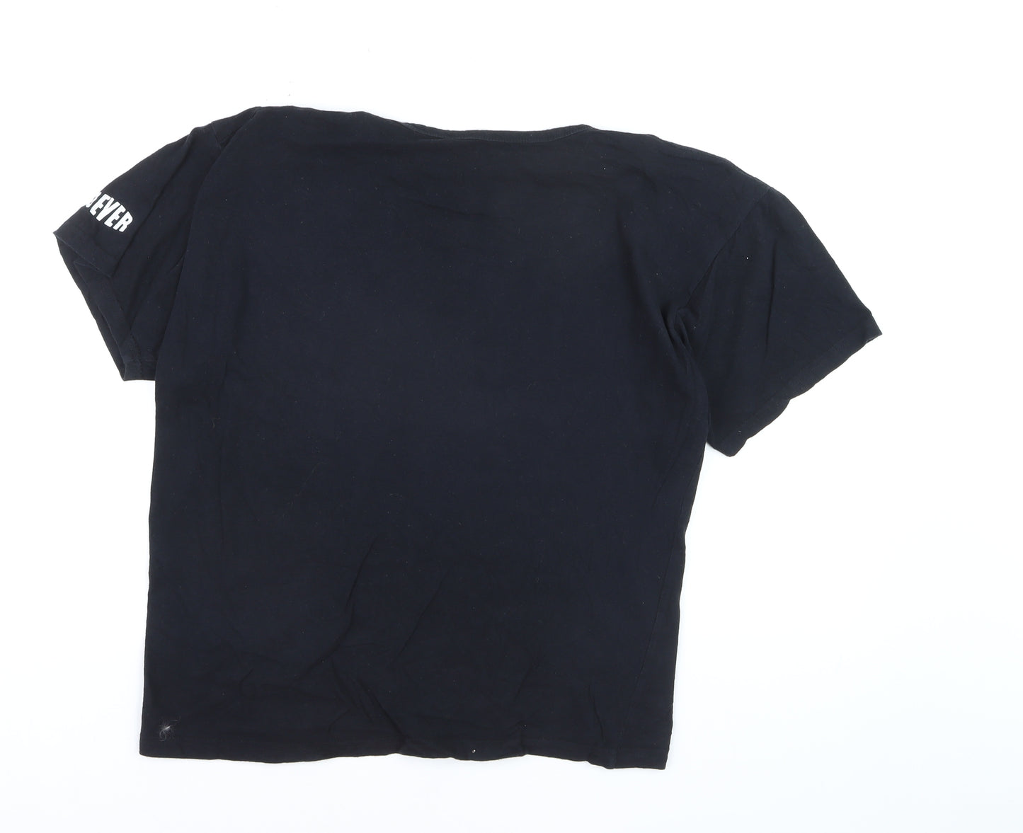 JEVER Mens Black XL Biker Motorcycle Graphic Print Cotton T-Shirt