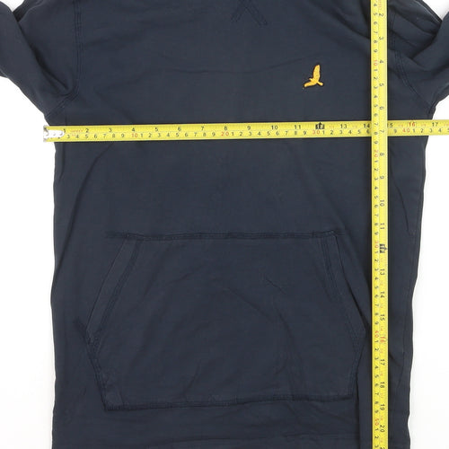 Brave Soul Men's Blue XS Hoodie Long Sleeve Cotton Top