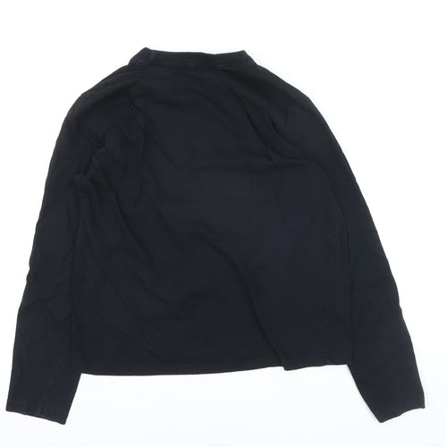 Paul Smith Boys Black XL Long Sleeve Deer Graphic Cotton T-Shirt
