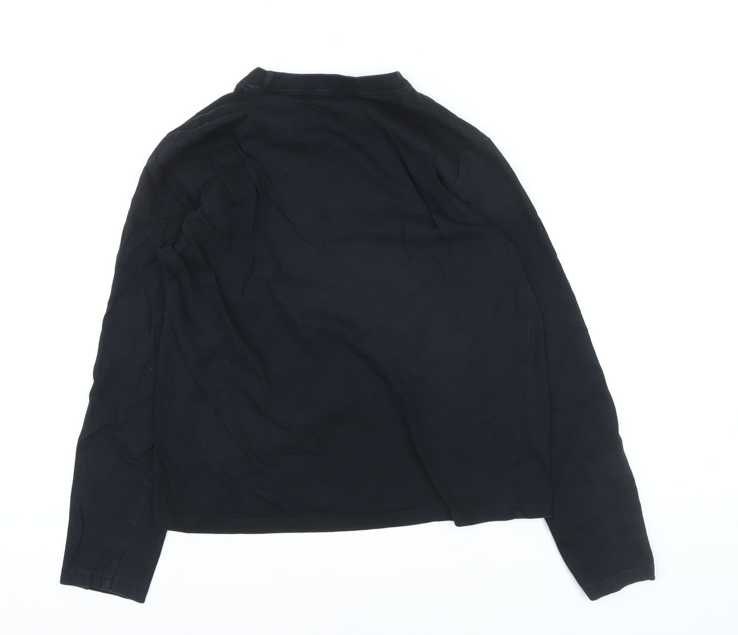 Paul Smith Boys Black XL Long Sleeve Deer Graphic Cotton T-Shirt