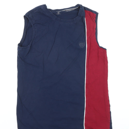 LC Waikiki Men's Blue Classic Sleeveless Casual Top Size S