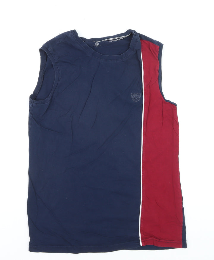 LC Waikiki Men's Blue Classic Sleeveless Casual Top Size S