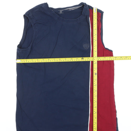 LC Waikiki Men's Blue Classic Sleeveless Casual Top Size S