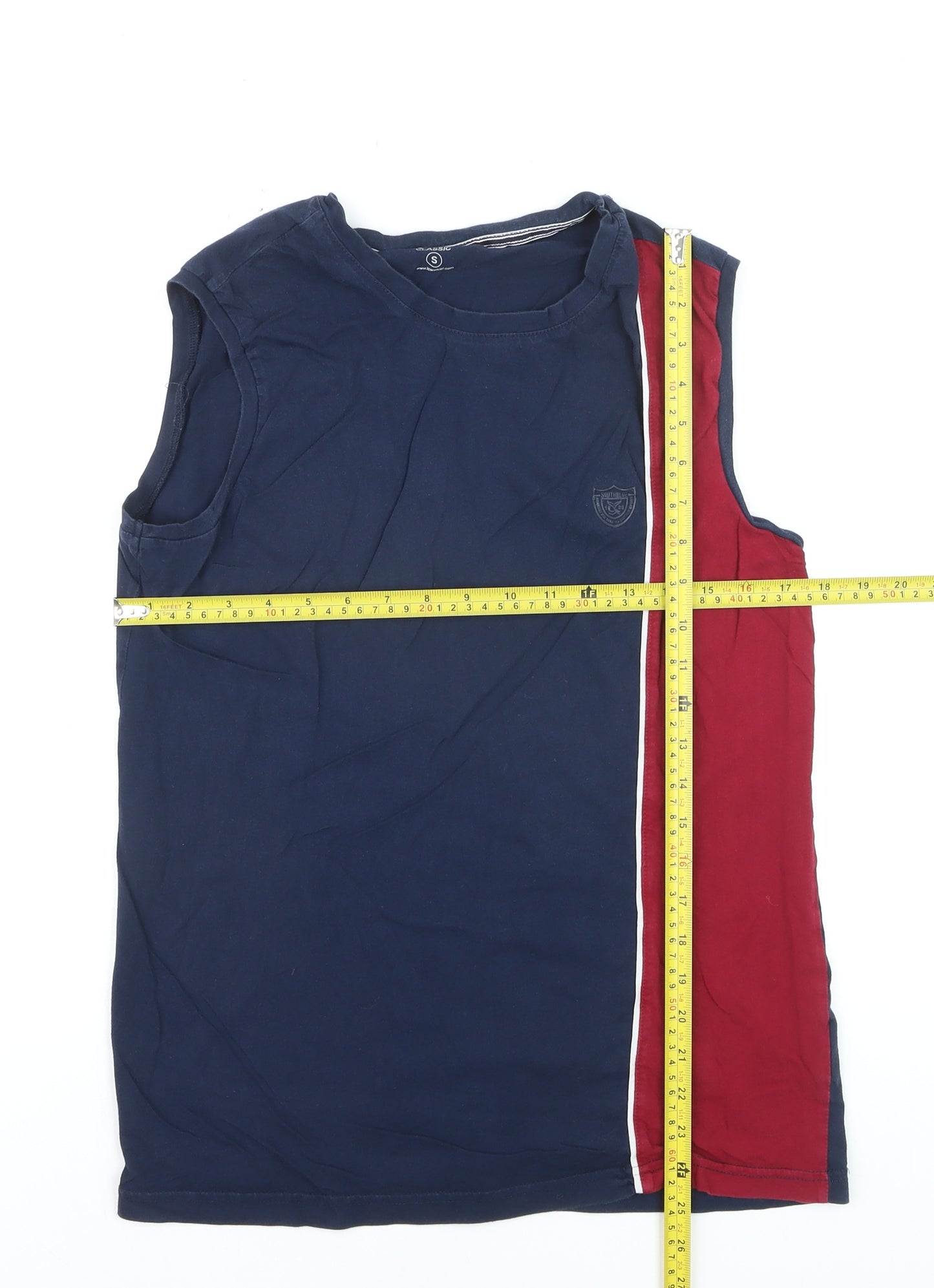 LC Waikiki Men's Blue Classic Sleeveless Casual Top Size S