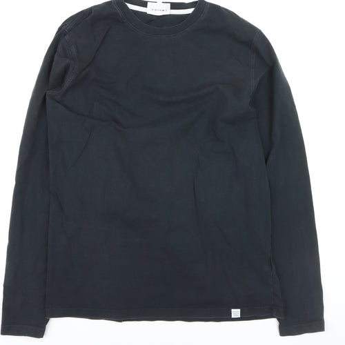 Norse Projects Men's Black XL Long Sleeve Cotton Crew Neck Top