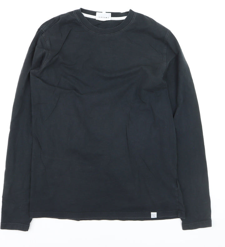 Norse Projects Men's Black XL Long Sleeve Cotton Crew Neck Top