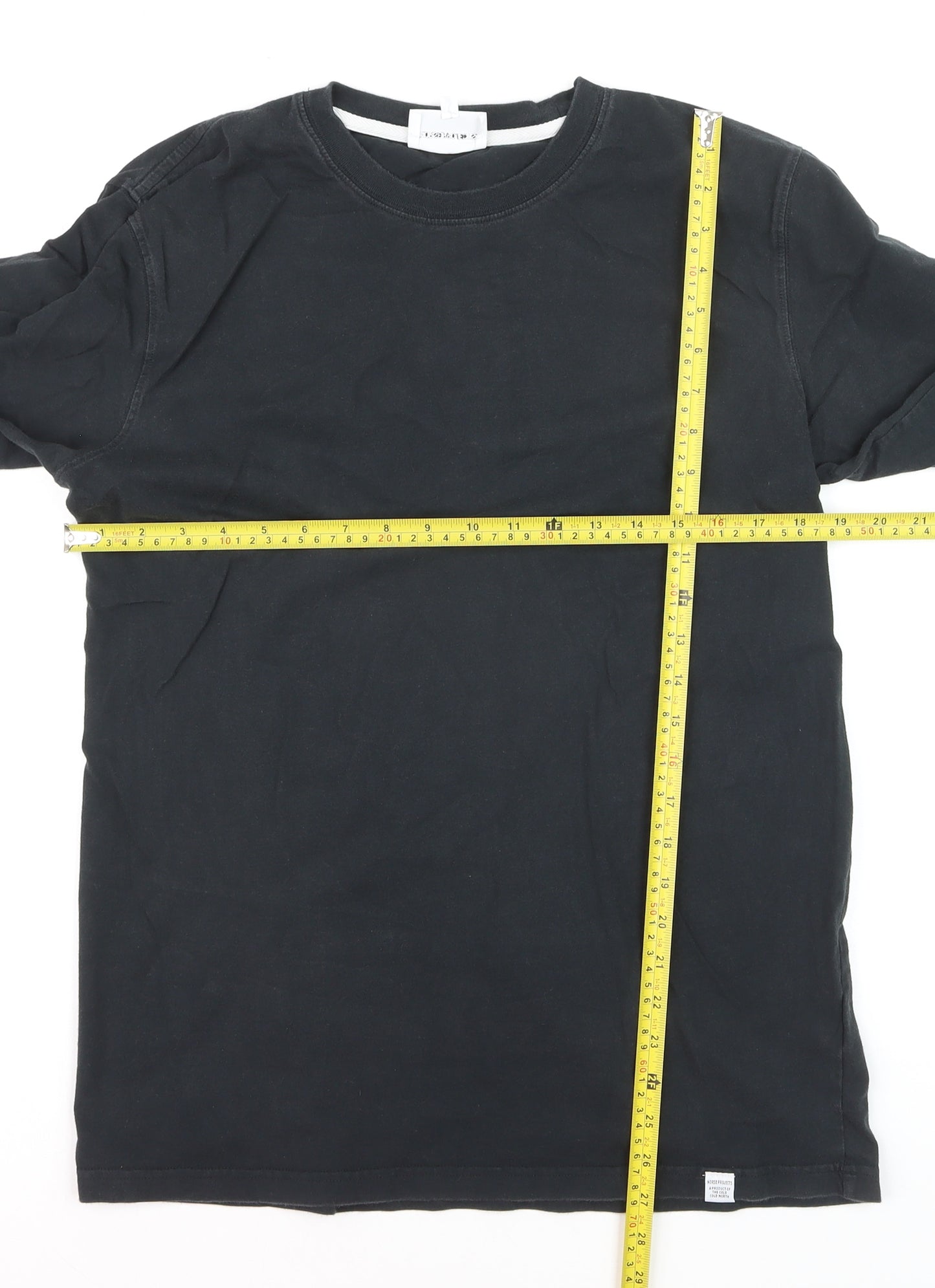 Norse Projects Men's Black XL Long Sleeve Cotton Crew Neck Top