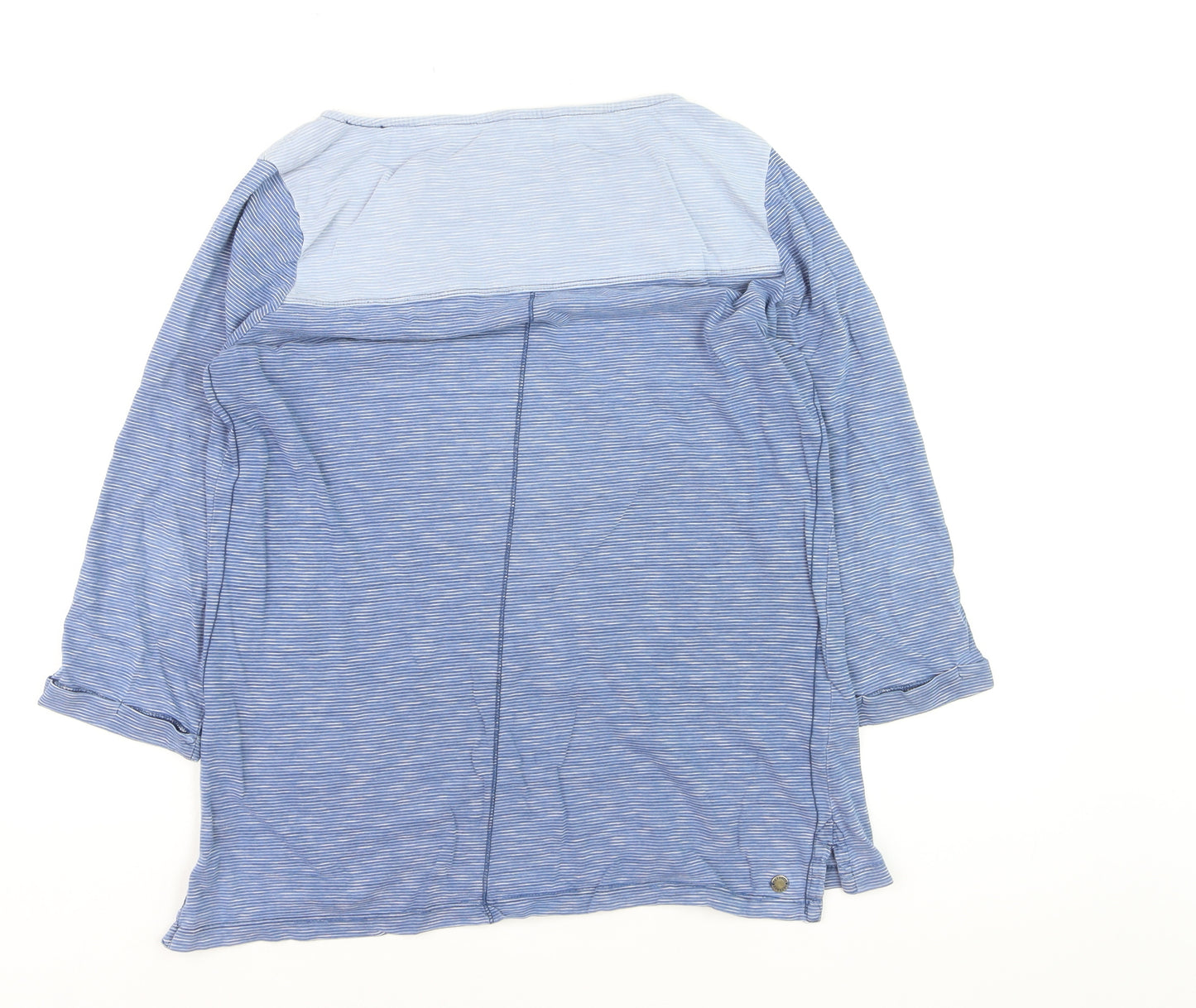 FatFace Women’s Blue Striped Long Sleeve Cotton T-Shirt Size L