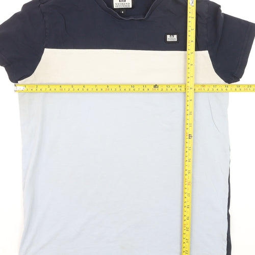 Weekend Offender Men's Multicolour Small Colourblock Cotton T-Shirt