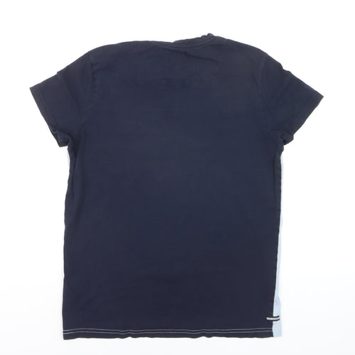 Weekend Offender Men's Multicolour Small Colourblock Cotton T-Shirt