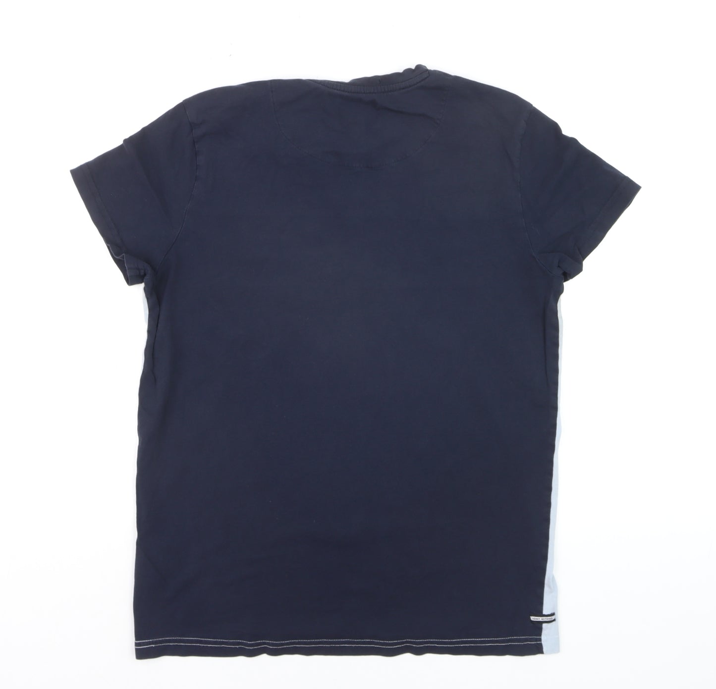 Weekend Offender Men's Multicolour Small Colourblock Cotton T-Shirt