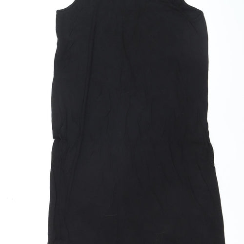 H&M Women’s Black Sleeveless Midi Slip Dress M Viscose