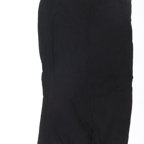 H&M Women’s Black Sleeveless Midi Slip Dress M Viscose